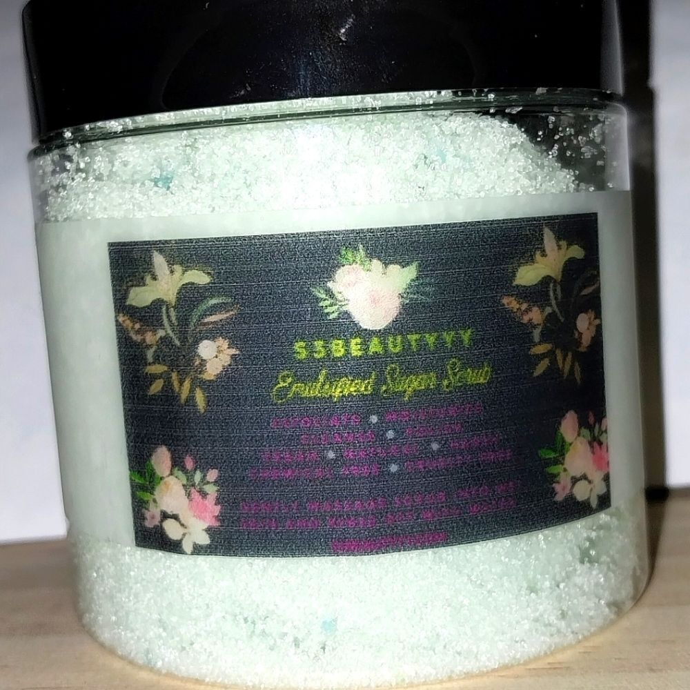 Hand CRAFTED Blueberry Hazelnut EMULSIFYING Sugar scrub